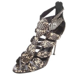 Snake Skin Gladiator Pump